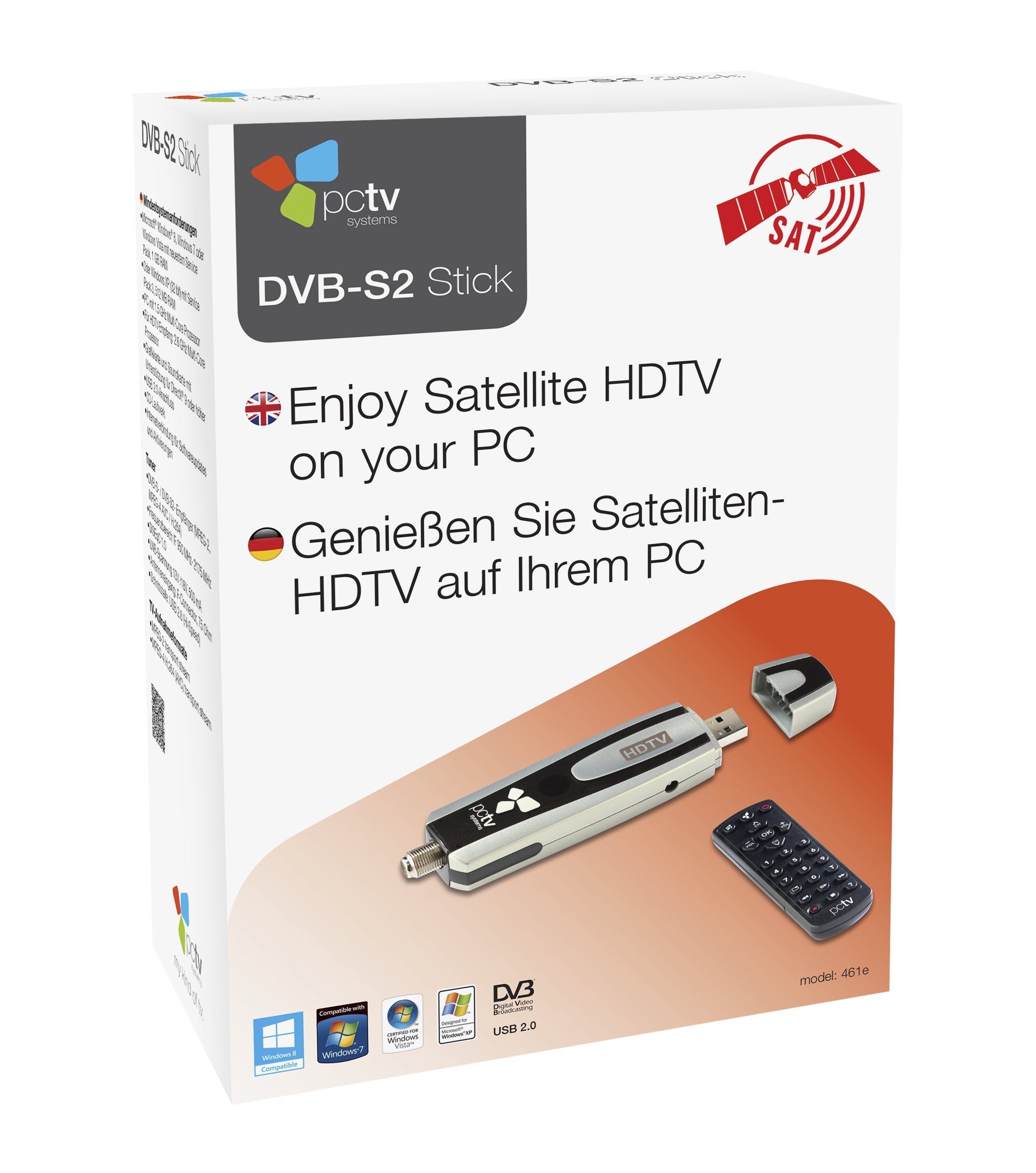 Pctv Symems Dvb-S2 Mick 461e Usb Hdtv Retail