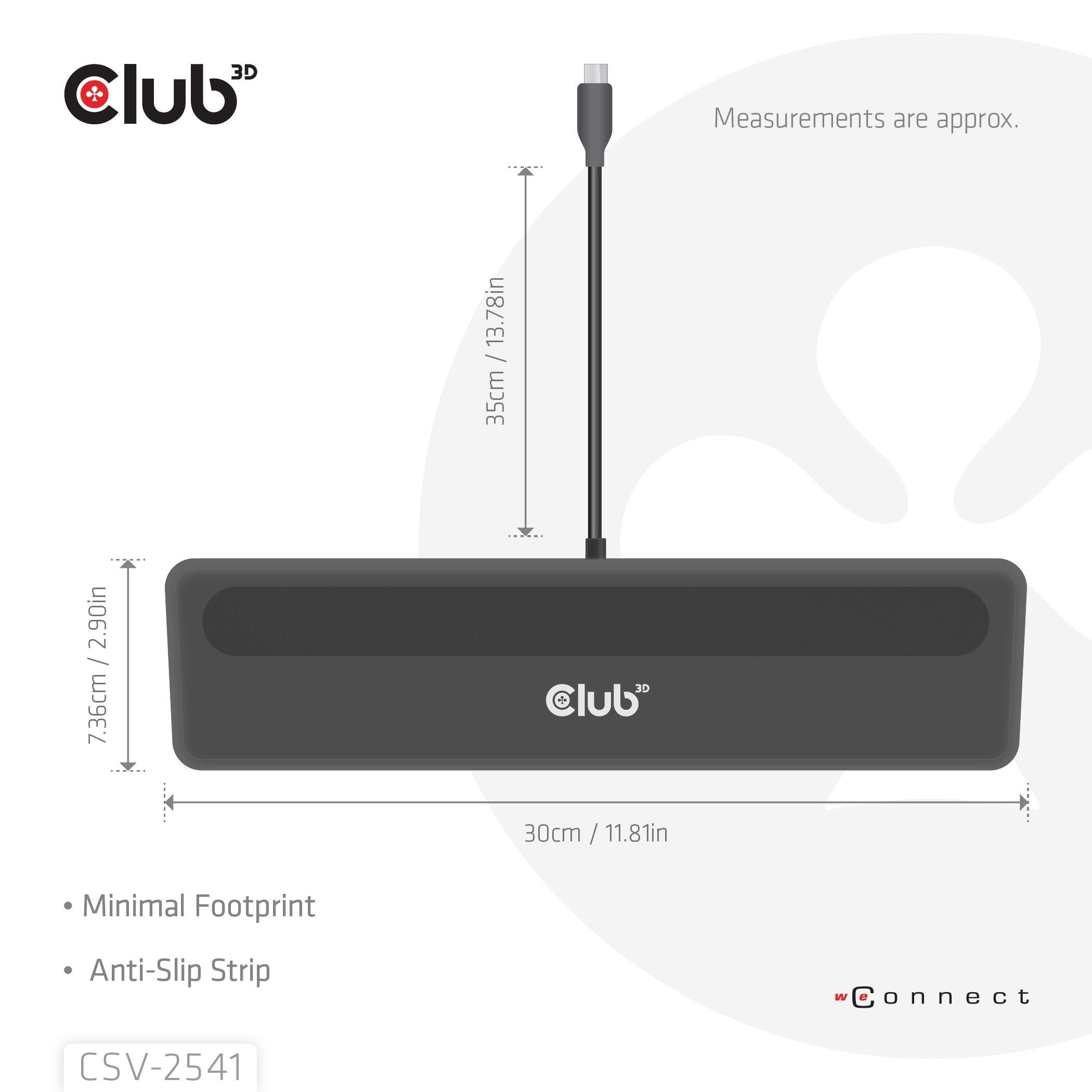 Club3d Usb-C 12in1-Dock >Dp1.4 2xhdmi 2xusb-C 8k30hz Pd100w Retail