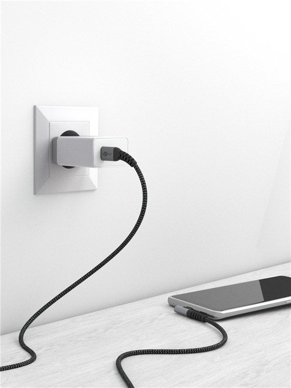 Goobay 64659 Cable Usb 1 M Usb 2.0 Usb C Negro, Gris