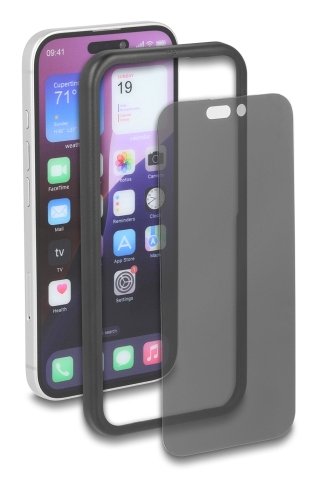 Delock Lámina Protectora Para Iphone 16 Con Protector De Privacidad De Templado Cristal Anti Spy 2 Vías Protector De Privacidad Con Installationshilfe
