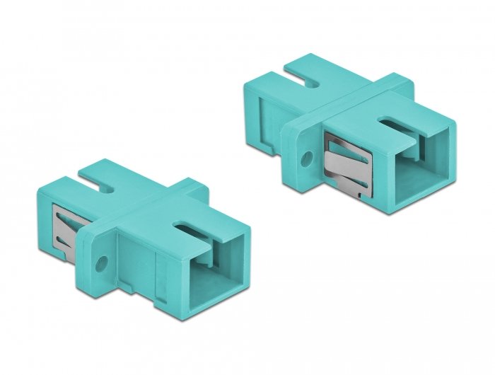 Lwl Kupplung Sc Simplex Buchse Zu Sc Simplex Buchse Multimode 4 Stück Hellblau