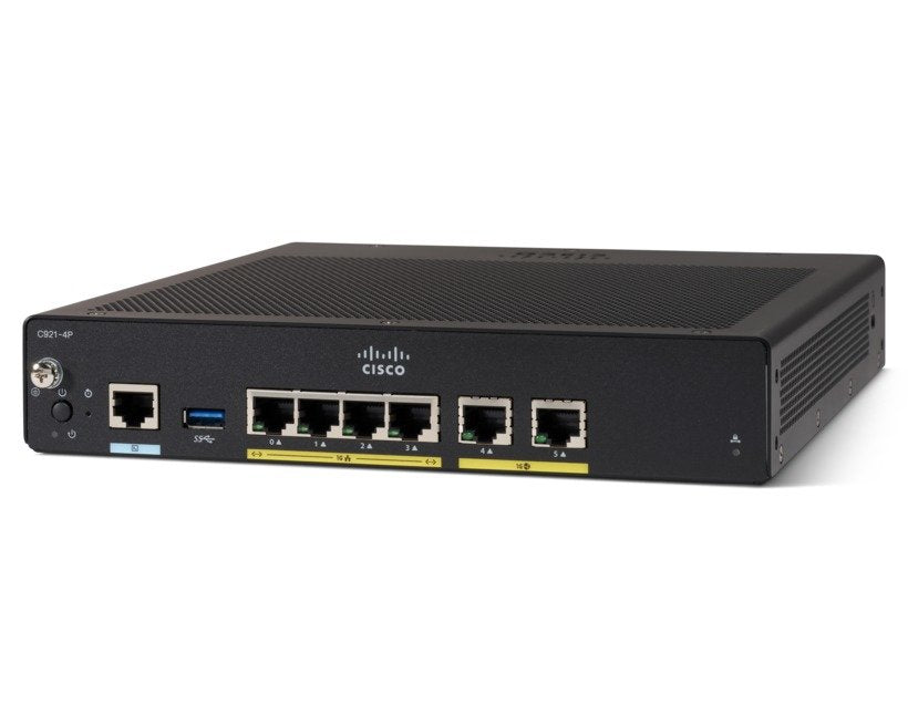 Router Cisco C927-4p  Gigabit Ethernet Negro