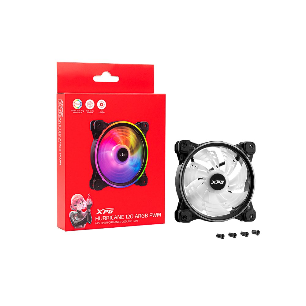 Xpg Ventilador Argb Hurricane 120 Mm Pwm