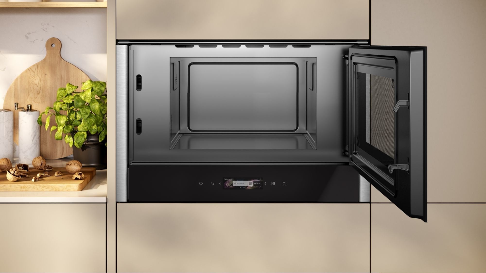 Microondas Neff Nr4wr21n1 Negro/Acero Fino