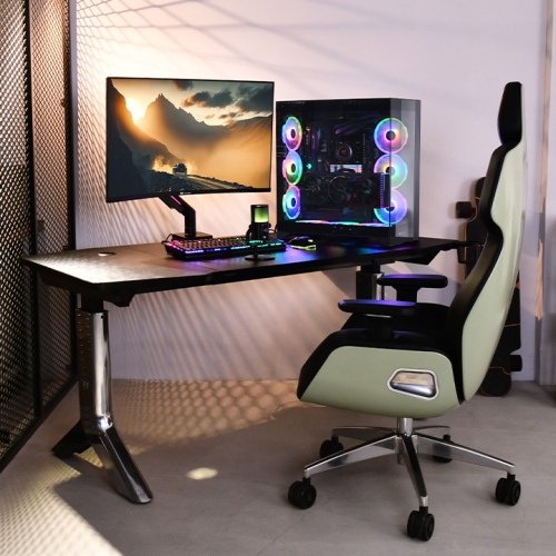Soporte Para Monitor Thermaltake Single Rgb Gaming Monitor Arm,  Negro, Para Monitores De 17" - 49" Gea-Msr-Smsblk-01