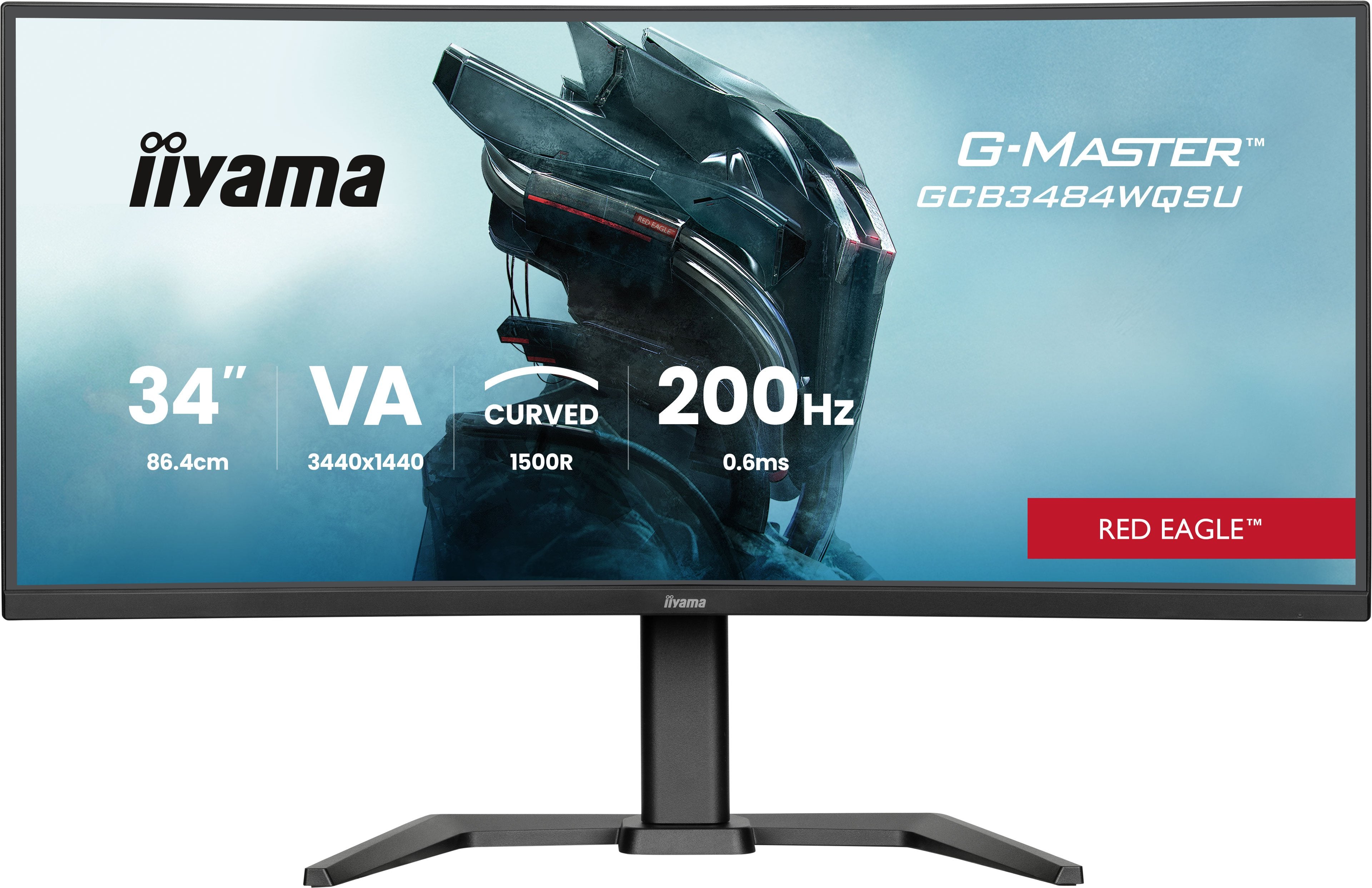 86,0cm 34" (3440x1440) Iiyama G-Master Gcb3484wqsu-B2 21:9 Uwqhd Va 0,6ms 200hz Hdmi Displayport Usb Vesa Speaker Hdr Black