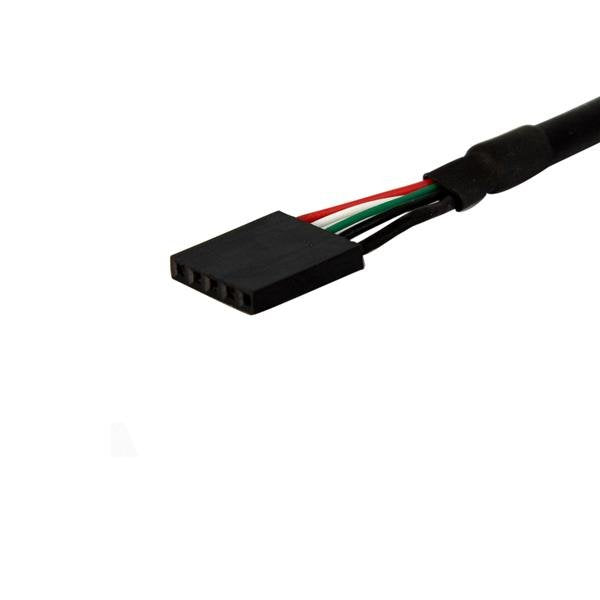 EAN 0065030835428 - StarTech.com 30 cm Inbouwpaneel USB Kabel - USB A naar Moederbord Aansluitkabel F/F cable USB 0,3 m Negro imagen 3