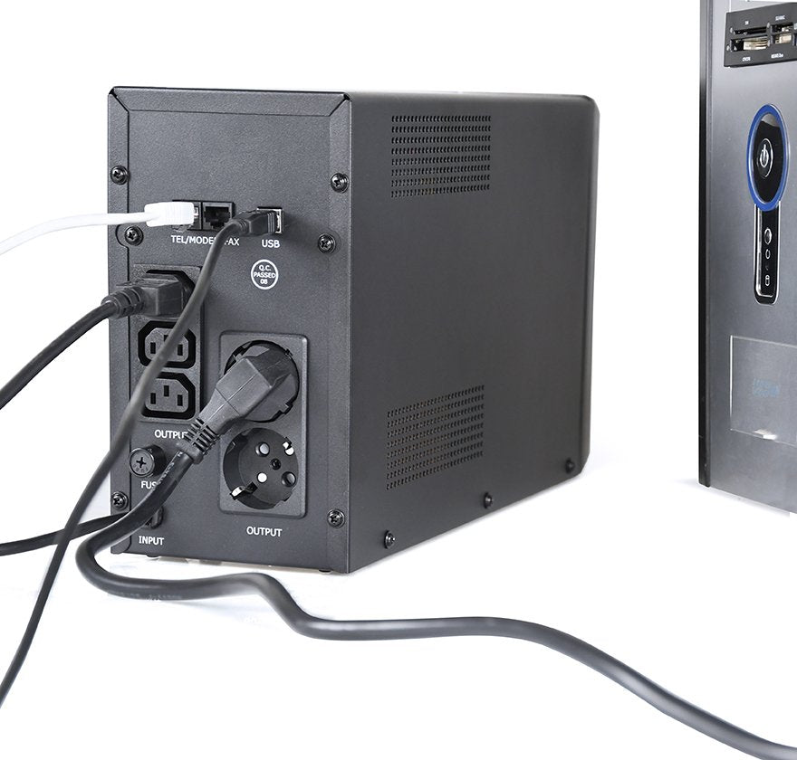 EAN 8716309116602 - Gembird EG-UPS-035 sistema de alimentación ininterrumpida (UPS) Línea interactiva 2 kVA 1200 W 5 salidas  imagen 4