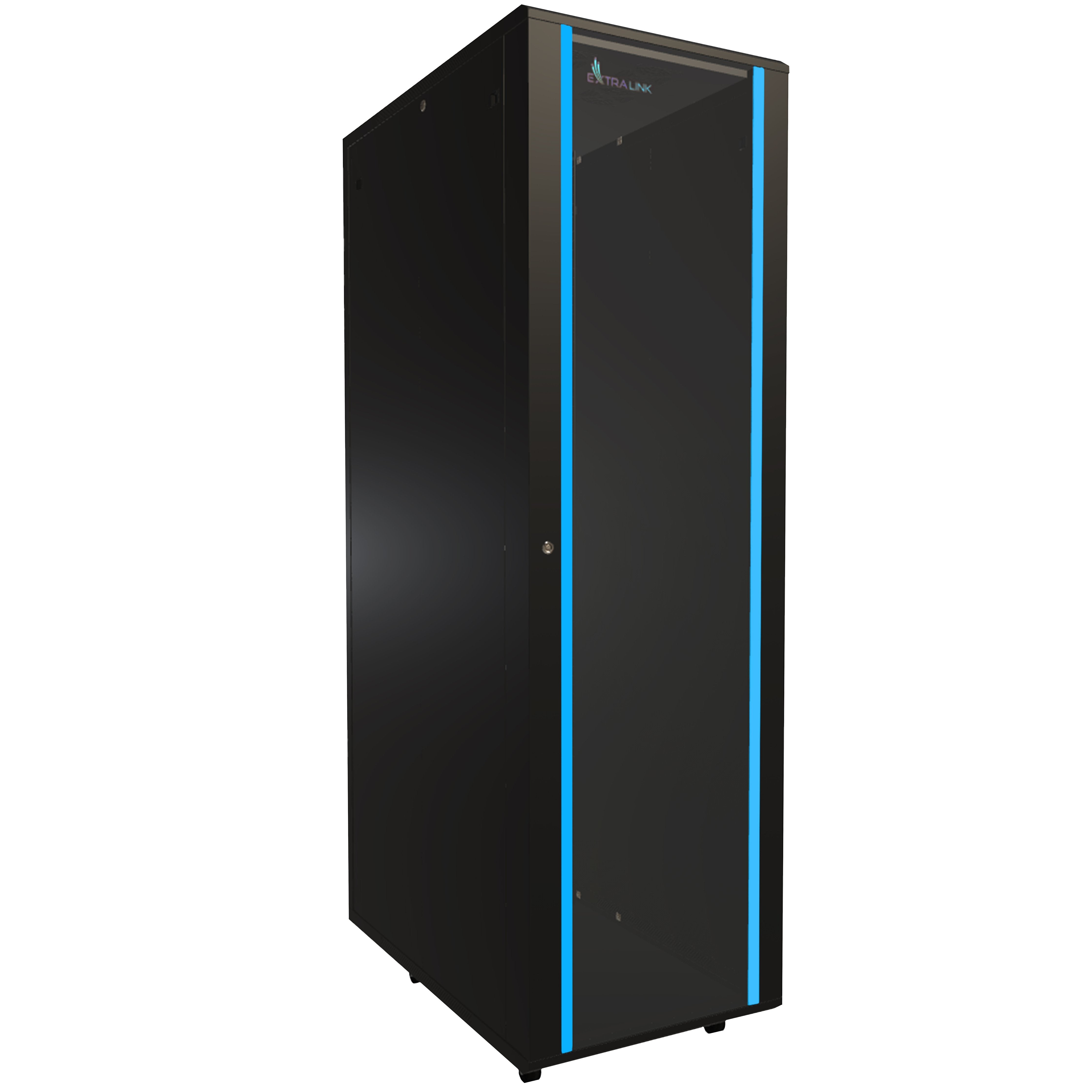 Extralink - 19 Armario De Pie 42u 600x1000 Negro, Paquete Plano