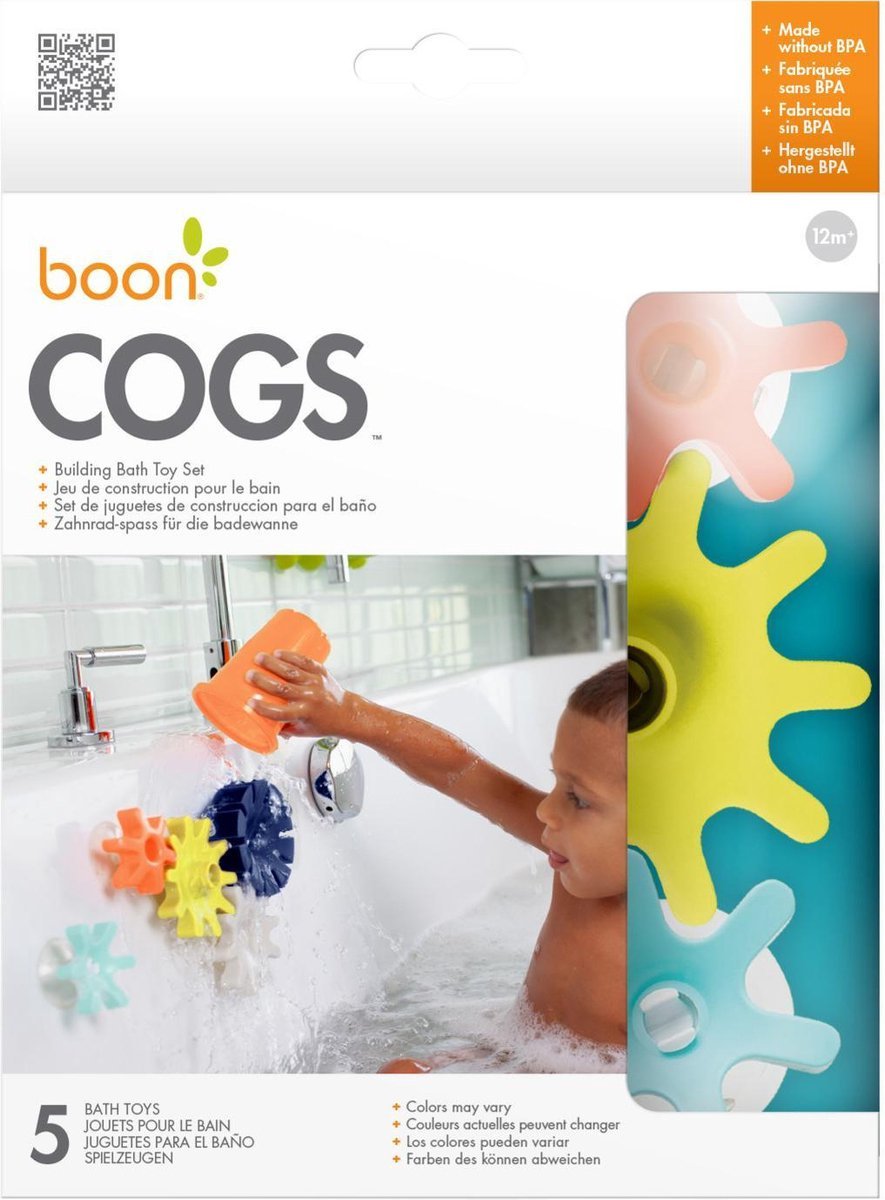 Juego De Construcción Cogs Boon B11375 (5 Piezas), Bañera Para Bebé, Juguete