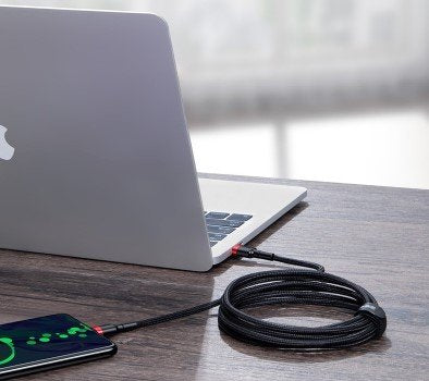 Baseus Cafule Pd2.0 100w Flash Charging Type-C To Type-C Cable [20v 5a]2m Red+Black