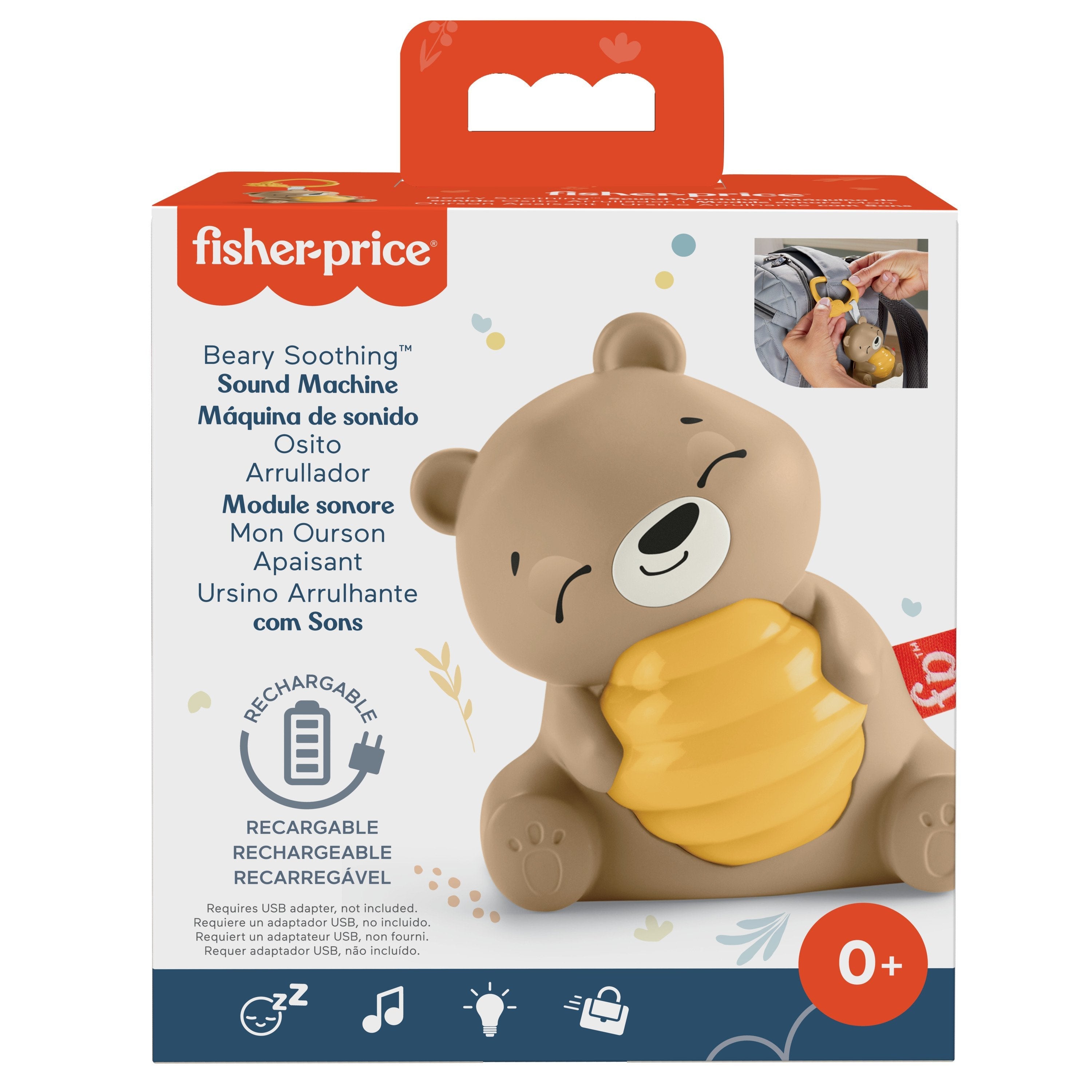 EAN 194735171422 - Fisher-Price HRB18 luz nocturna para bebés Marrón, Blanco imagen 6