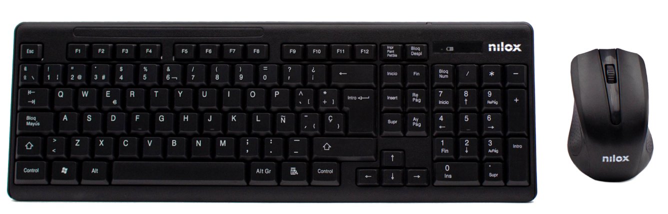 Nilox Teclado + Raton Wireless Esp Negro