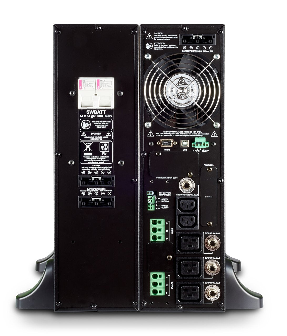 Sai Riello Sentinel Dual 4000 (Sdu) On Line Double - Tower/Rackmount - Rs 232/Usb - Win/Linux/Mac 4000va 3600w 7min