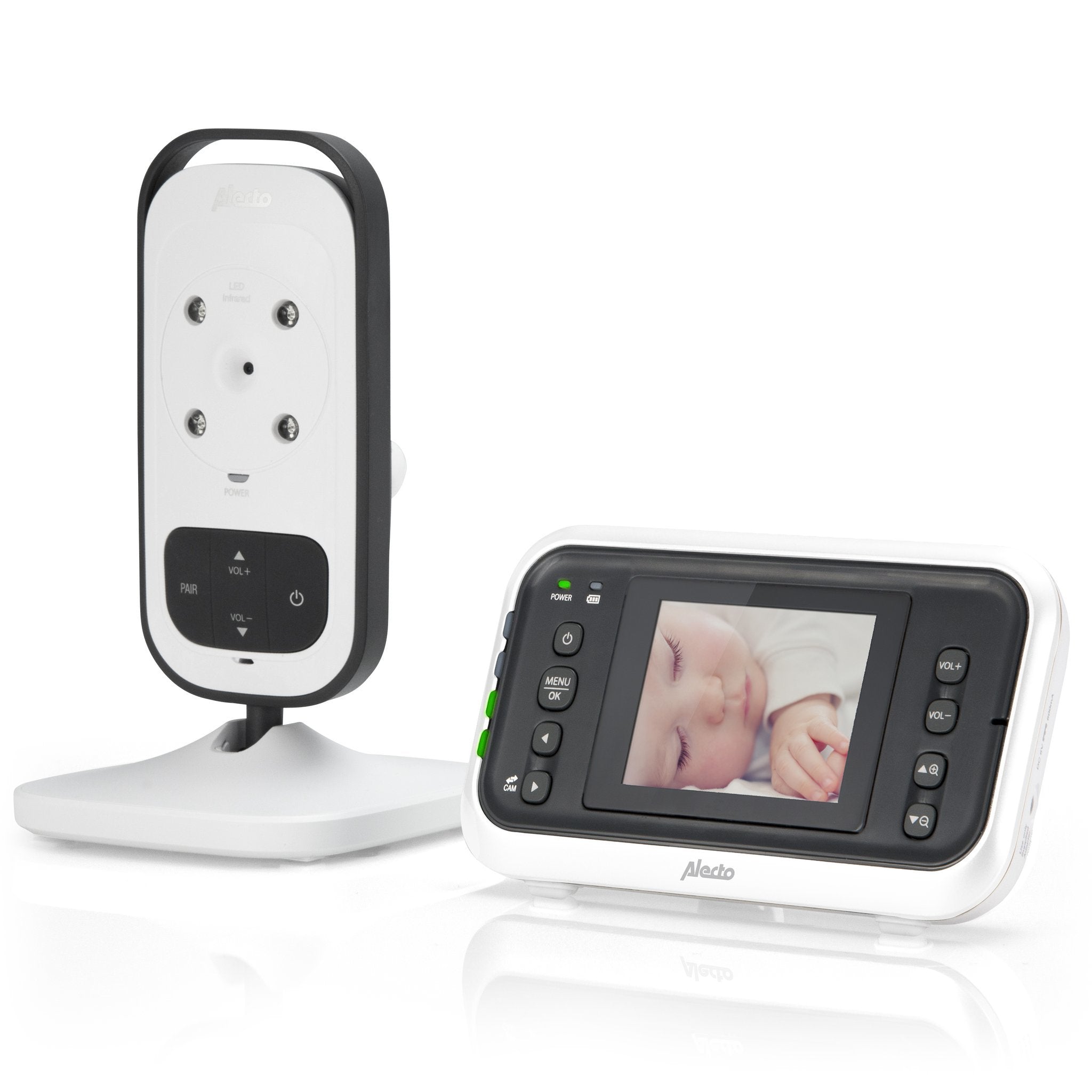 EAN 8712412576333 - Alecto DVM-75 video-monitor para bebés Antracita, Blanco imagen 2