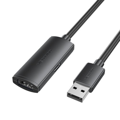 Usb 2.0 Type-A To Type-A M-F Accabl Tive Extension Cable 30m Black
