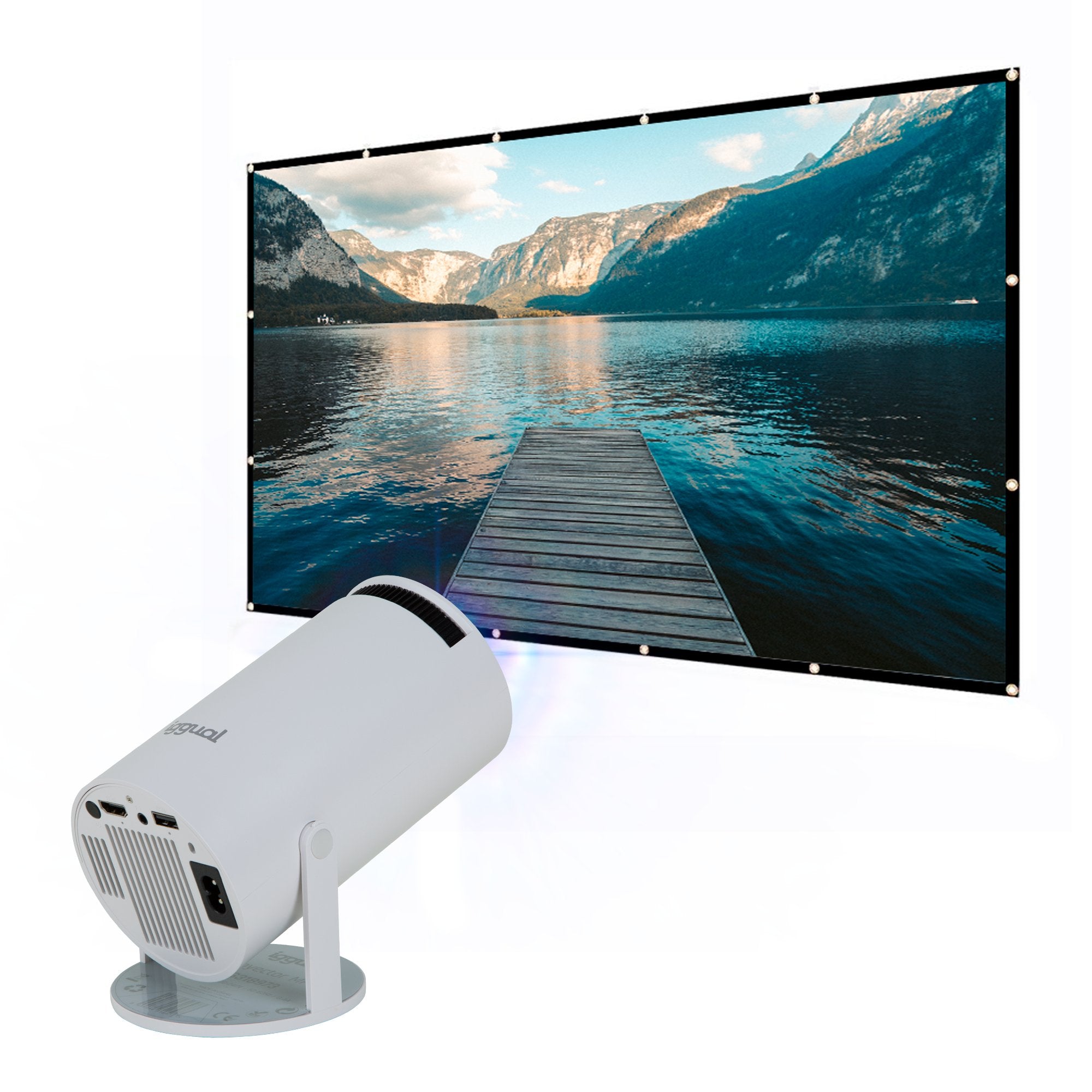 EAN 2521052419063 - iggual IGG318973+IGG318126 videoproyector 120 lúmenes ANSI 720p (1280x720) Blanco imagen 3