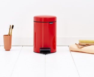 EAN 8710755112140 - Brabantia 112140 papelera 3 L Alrededor Rojo imagen 3