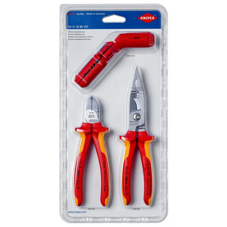 EAN 4003773086574 - Knipex 00 31 30 BK V01 juego de herramientas mecanicas 3 herramientas imagen 1