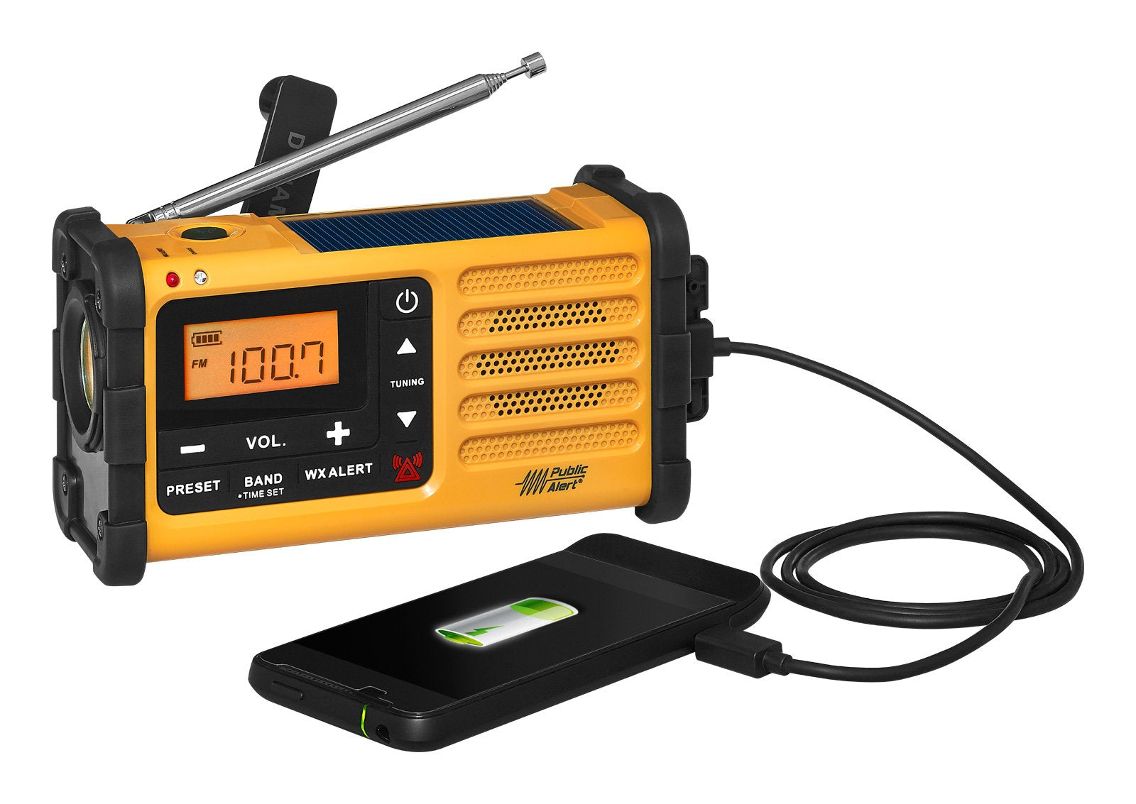 Sangean Mmr-88 Dab+ Gelb Notfall/Kurbel/Solar Radio