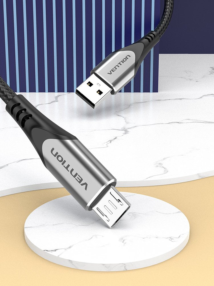 EAN 6922794746947 - Vention COAHC cable USB USB 2.0 0,25 m USB A Micro-USB B 0,48 Gbit/s Negro imagen 2