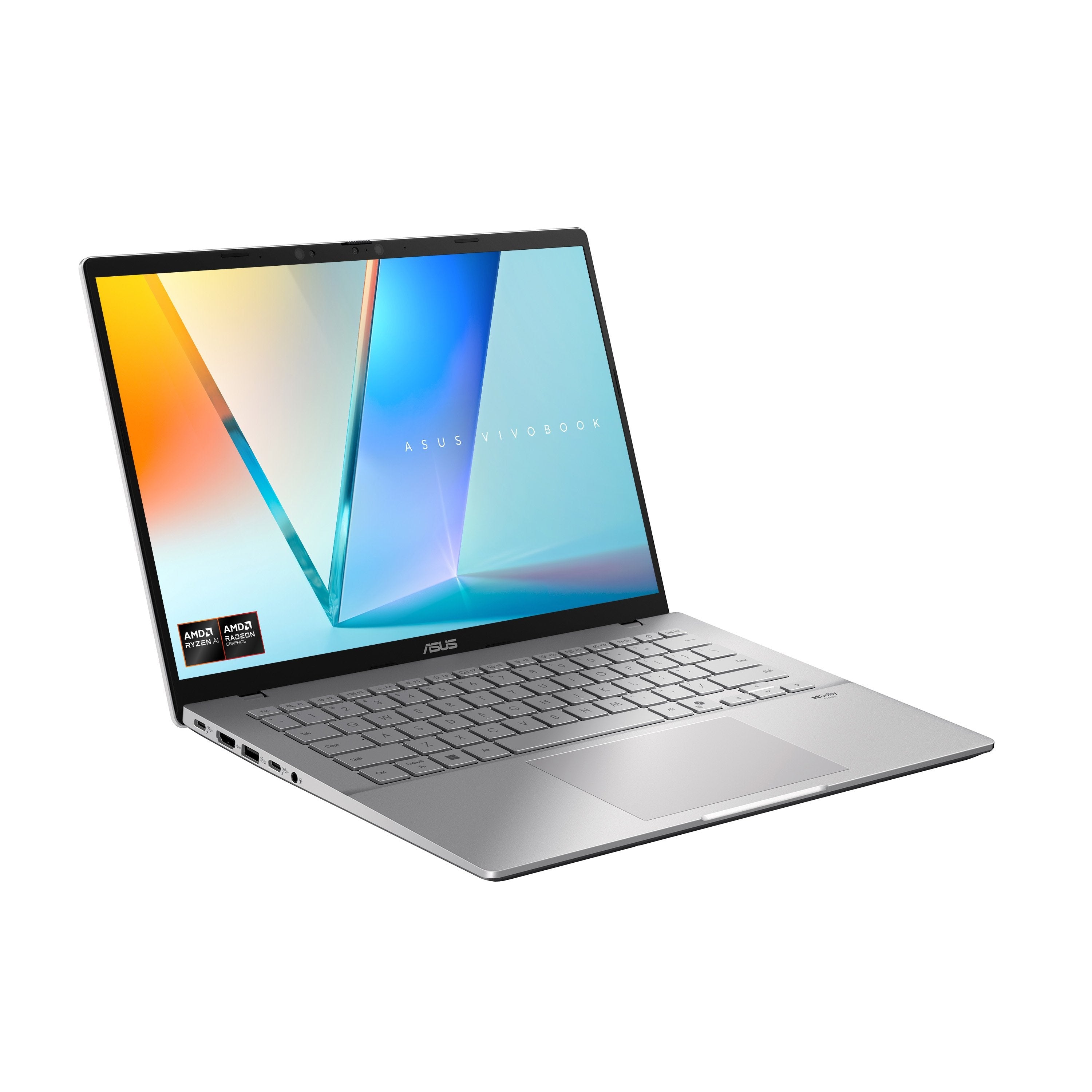 Portátil Asus Vivobook S14 M3407ga-Sf010 Ai R7 445 16gb 512gb 14"Oled Fdos Plata