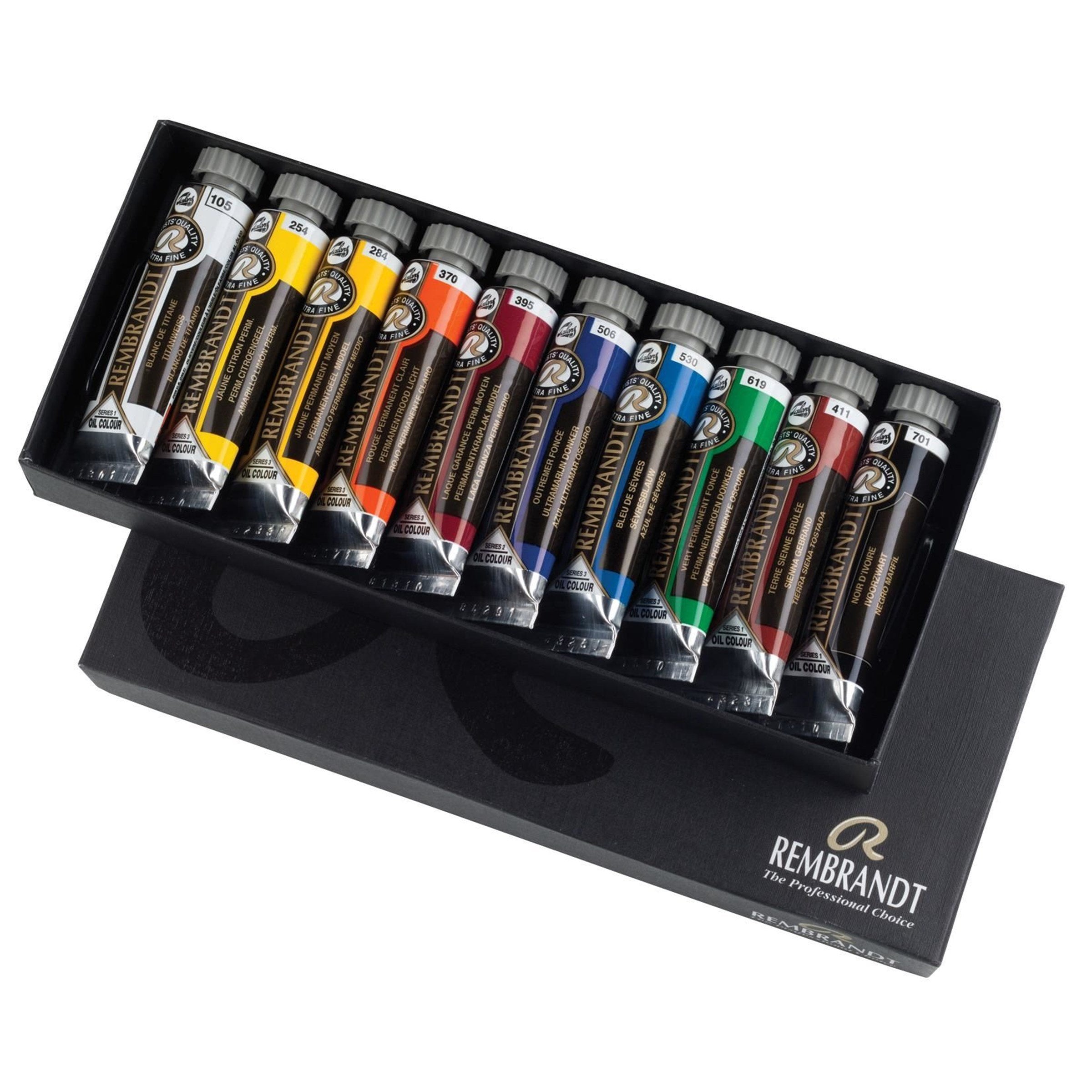 Talens Rembrandt Set Básico De Pinturas Al Óleo Con 10 Tubos De 15ml Colores Surtidos
