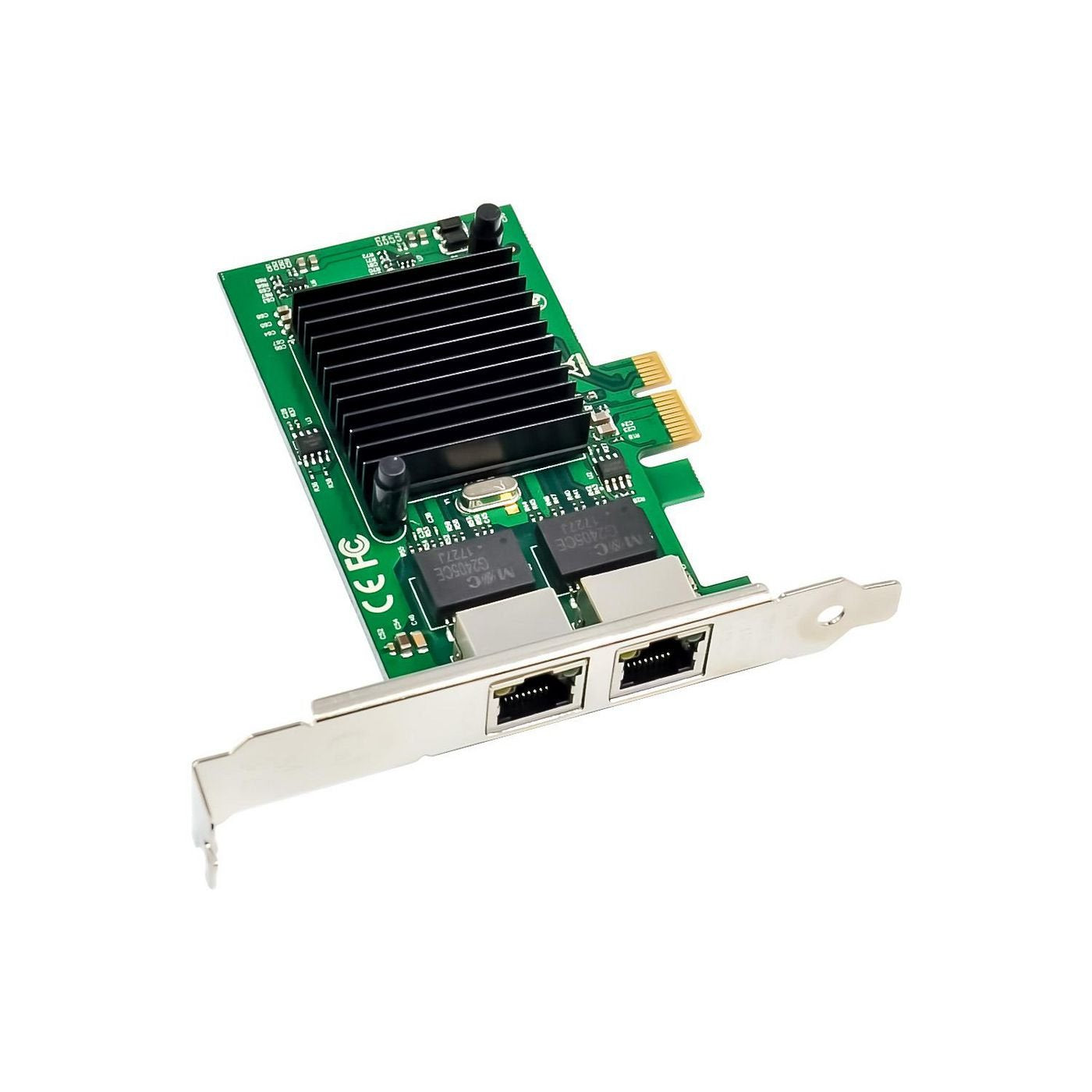 Network Card Pcie X1 Intel  82575 Dual- Rj45
