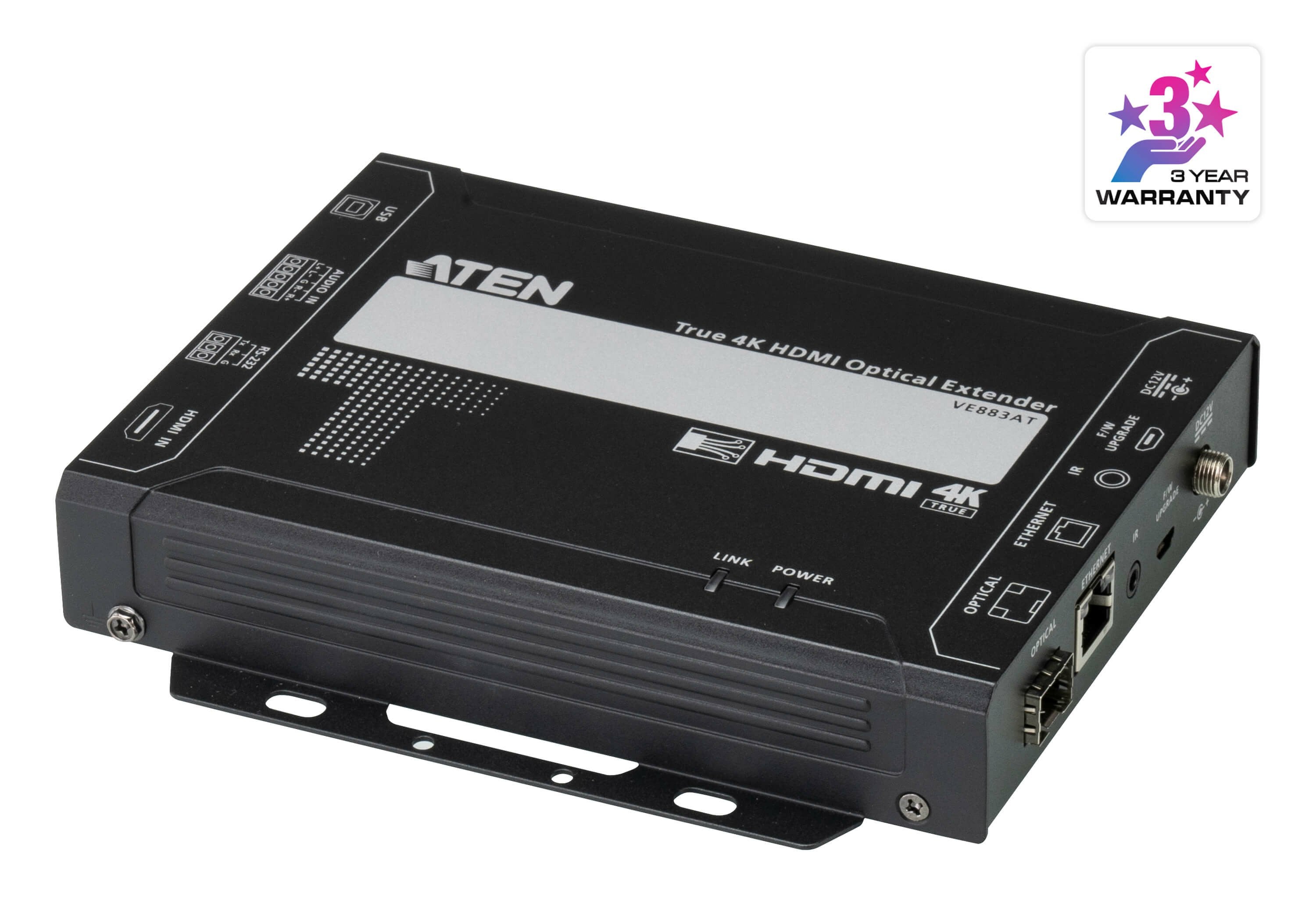 Transmisor Óptico Hdmi True 4k (4k@300m (K1, Mm) Ve883ark1: 4kx2k/60hz 4:4:4 Hasta 300m (Mm, Om3, Negro)