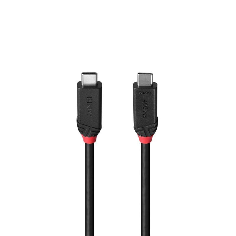 Cable Usb4 240w Type C 0.5m/Black Line 37000 Lindy