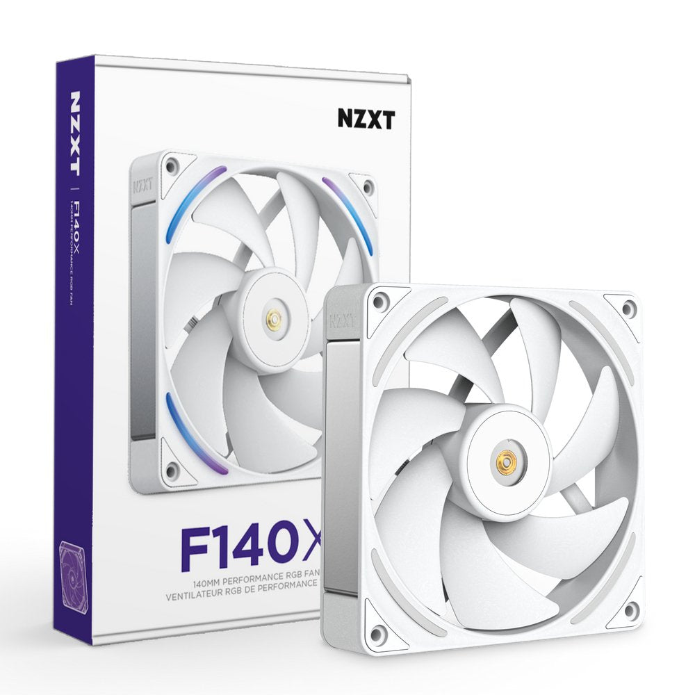 Nzxt F-Serie F140x Rgb Lã¼fter Single White Rf-U14pn-W1 Retail