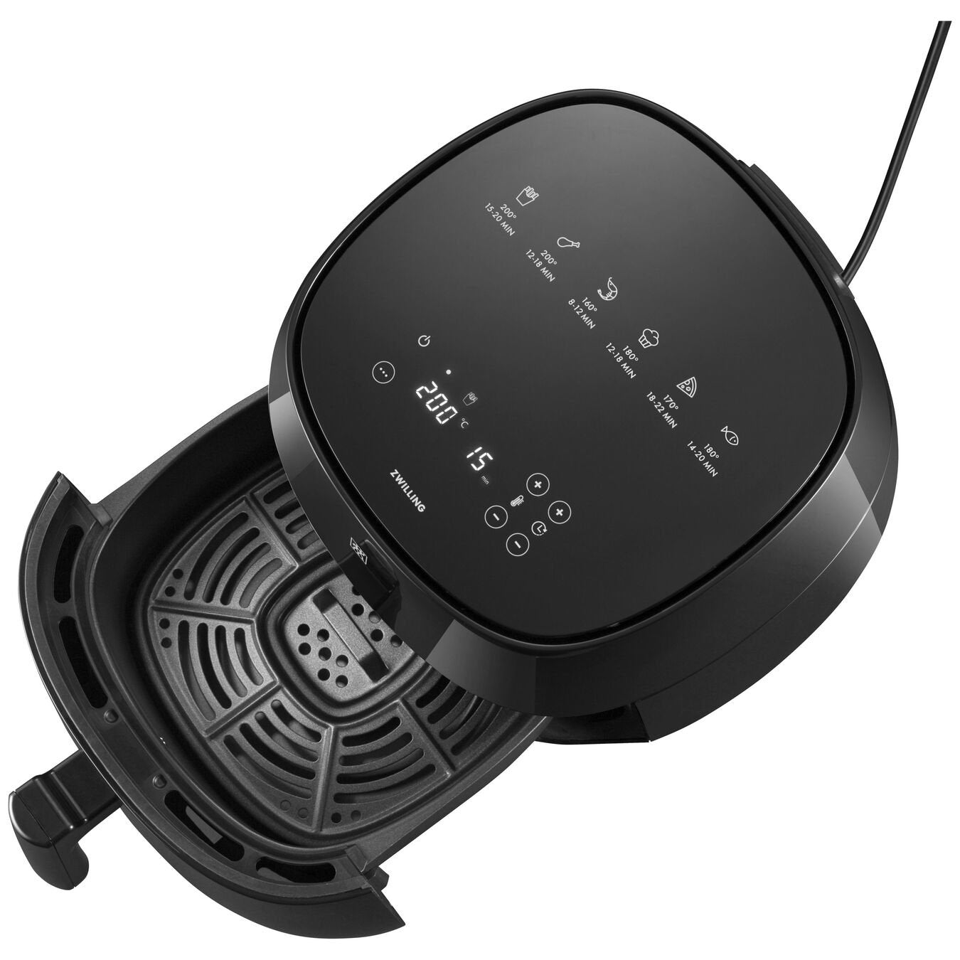 Zwilling Air Fryer 4 L, 6 Programme, Negro
