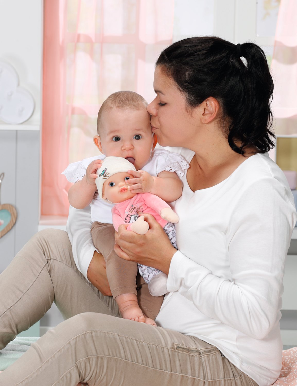 Zapf Creation Baby Annabell® Sweetie Para Bebés 30cm, Muñeca Con Sonajero En Su Interior 706428