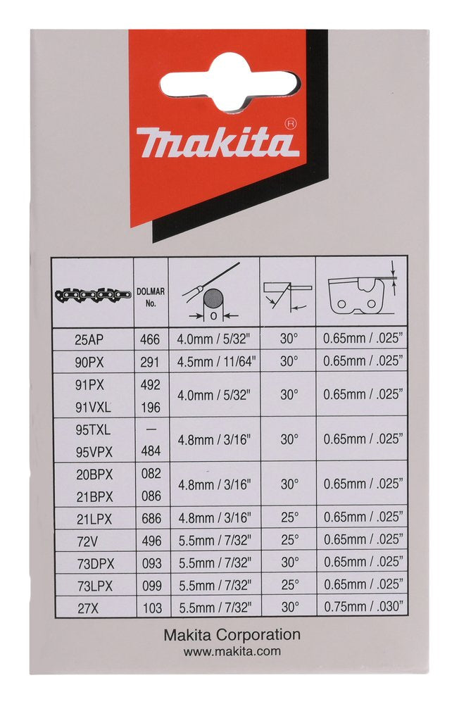 Makita 191h02-6 Cadena  Saw Chain 35cm 1,1mm 3/8  Hm