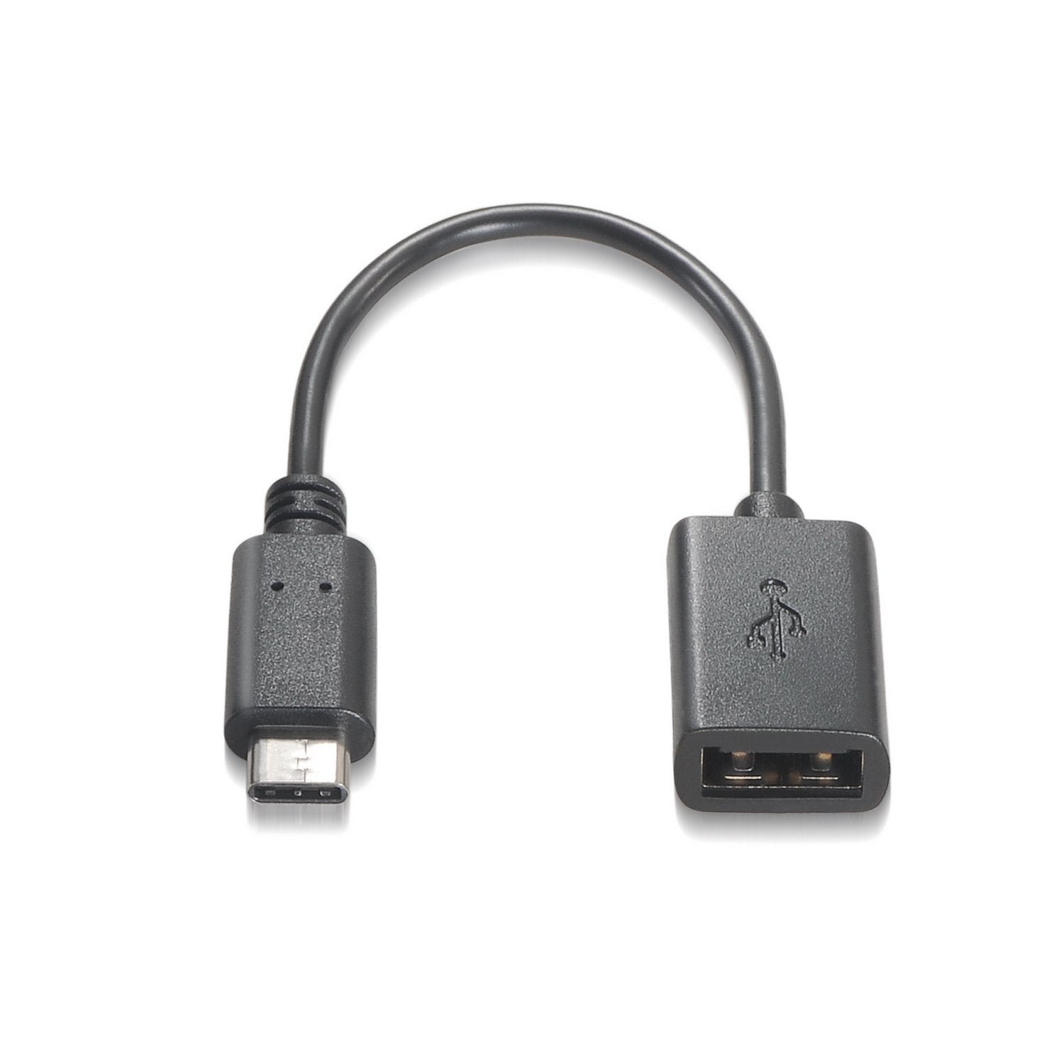 Aisens Cable Usb 2.0 3a - Tipo Usb-C/M-A Hembra - 15cm - Negro