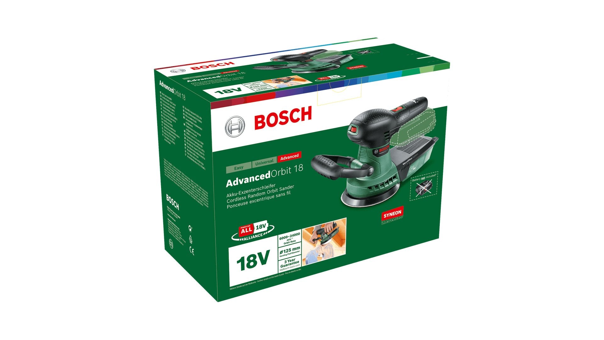 EAN 3165140874618 - Bosch 06033D2100 Lijadora rotorbital 12000 RPM 24000 OPM Verde imagen 2