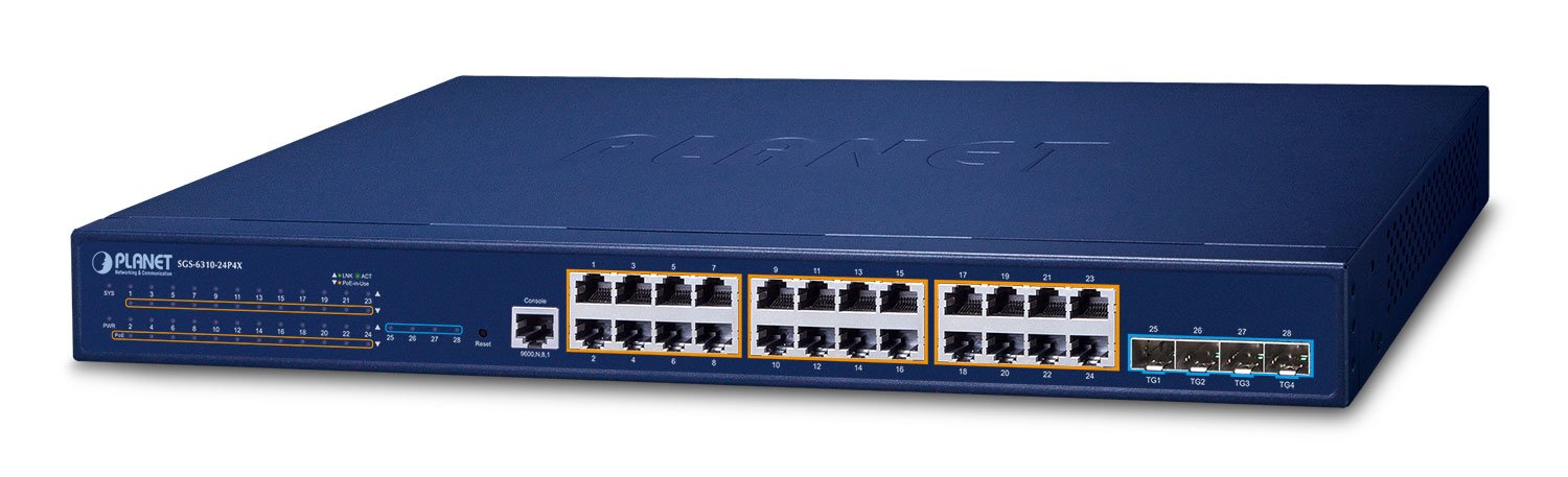 EAN 4711605286664 - PLANET Layer 3 24-Port 10/100/1000T Gestionado L3 Gigabit Ethernet (10/100/1000) 1U Azul imagen 1