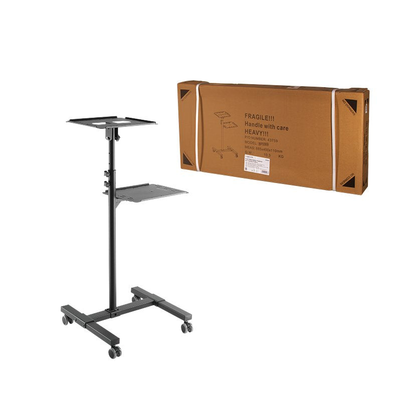 Logilink Carro Para Proyector/Portátil, Regulable En Altura, Inclinable, 10 Kg Máx.