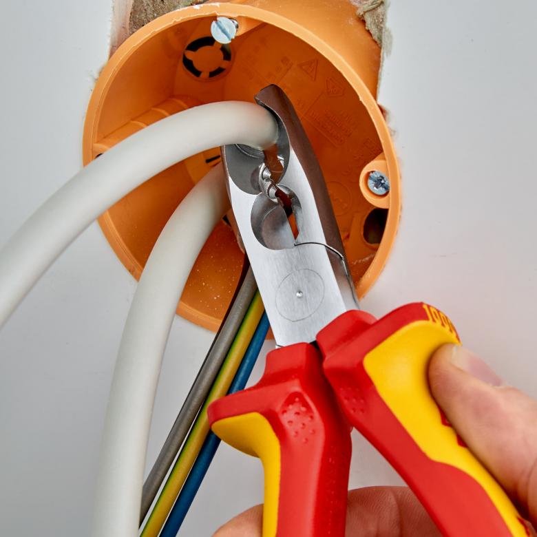 EAN 4003773079699 - Knipex 13 46 165 pelacable Rojo, Amarillo imagen 4