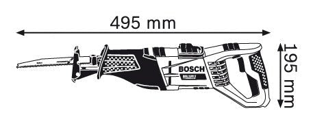 EAN 3165140508469 - Bosch GSA 1100 E Professional 2700 spm 1100 W Negro, Azul, Rojo imagen 3