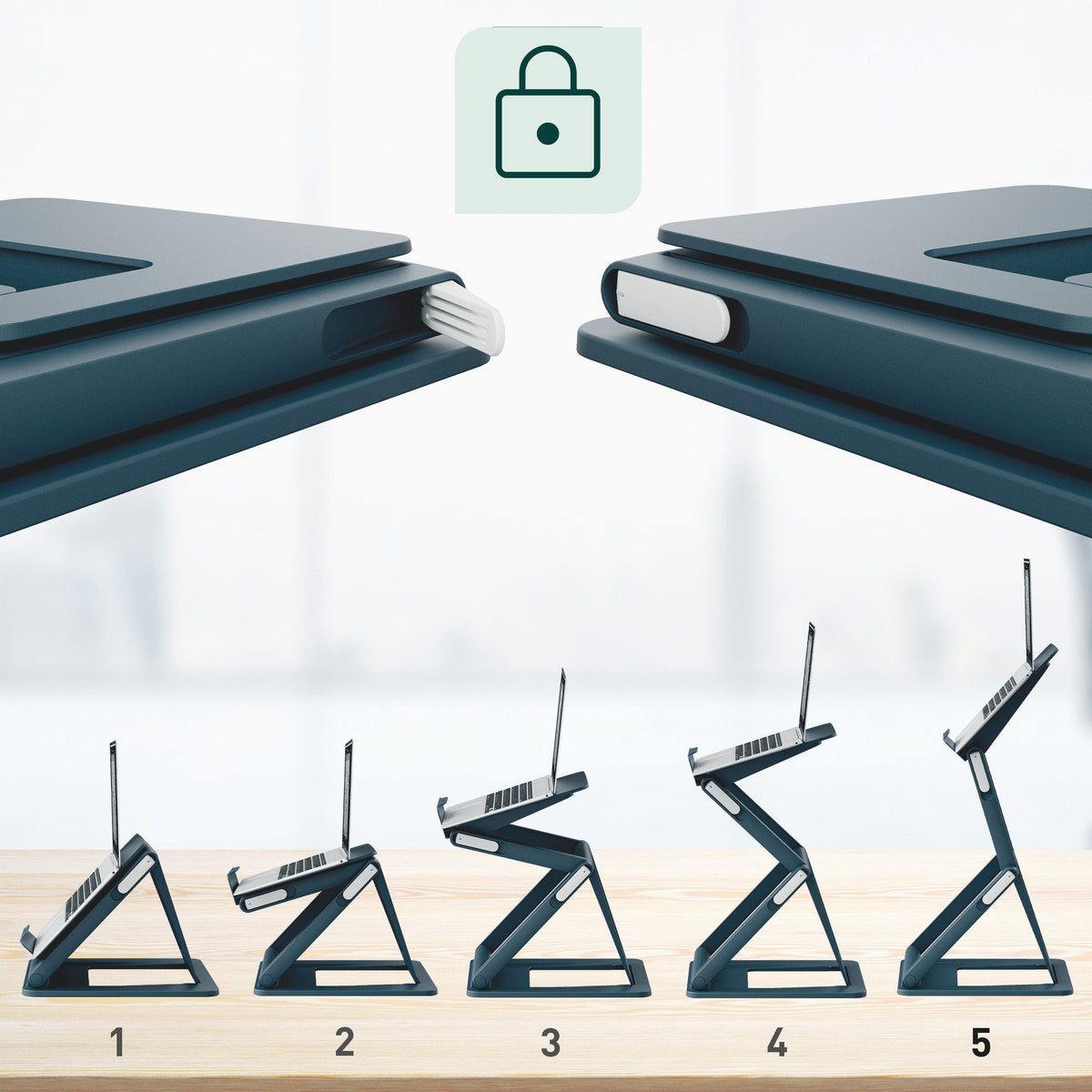 Leitz Sit-Stand Laptop Stand 2-In-1 For Desks