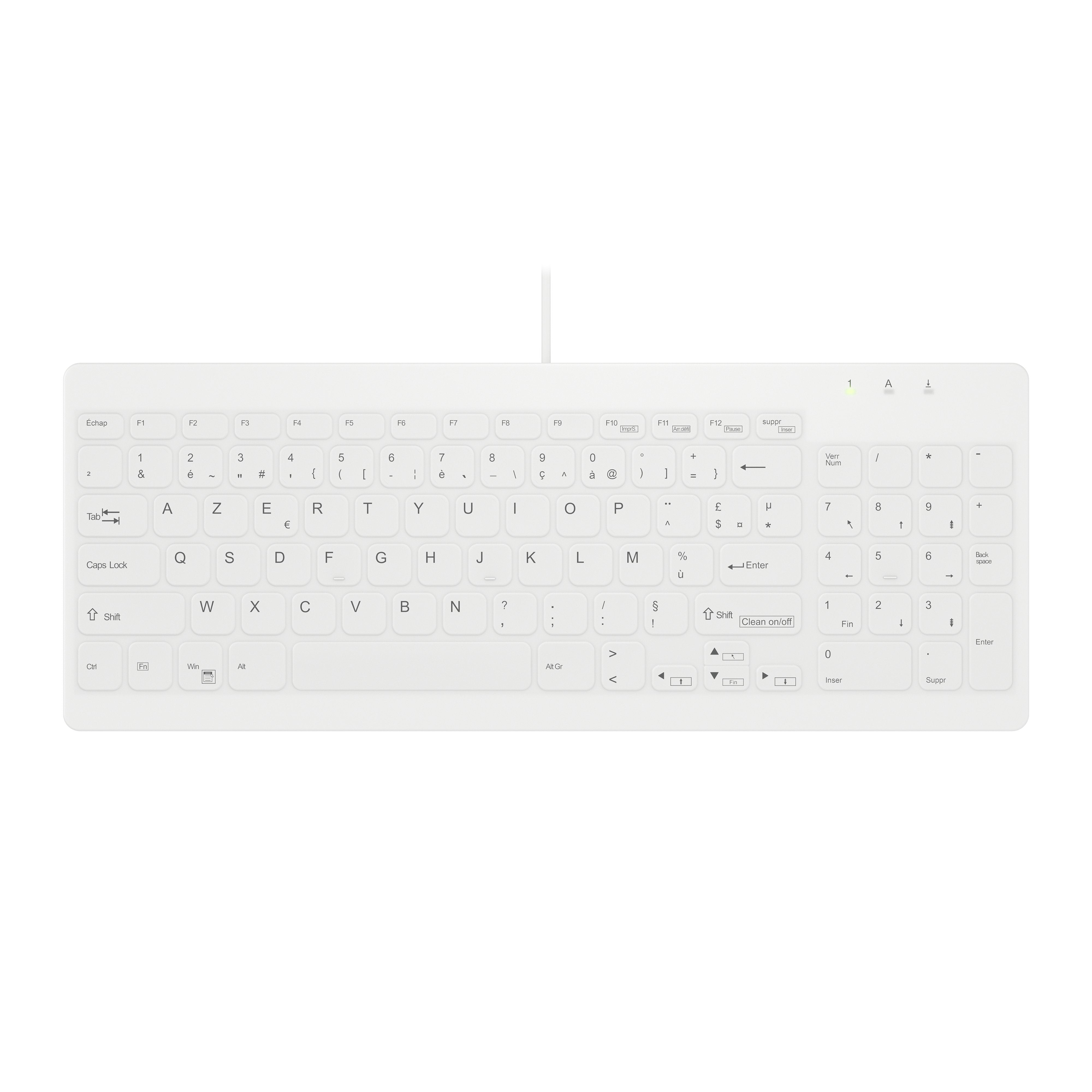 Contour Active Key Hygiene Compact Ultraflat Keyboard With