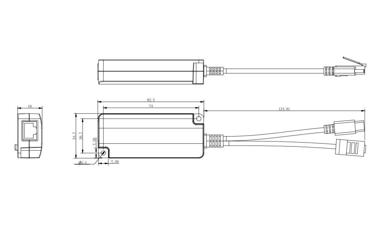 Microconnect Mc-Poesplitter-Cw Divisor De Red Blanco Energía Sobre Ethernet (Poe)