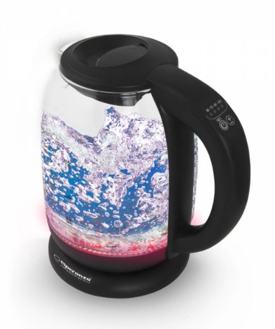 EAN 5901299949863 - Esperanza EKK027 tetera eléctrica 1,7 L 2200 W Negro, Transparente imagen 3