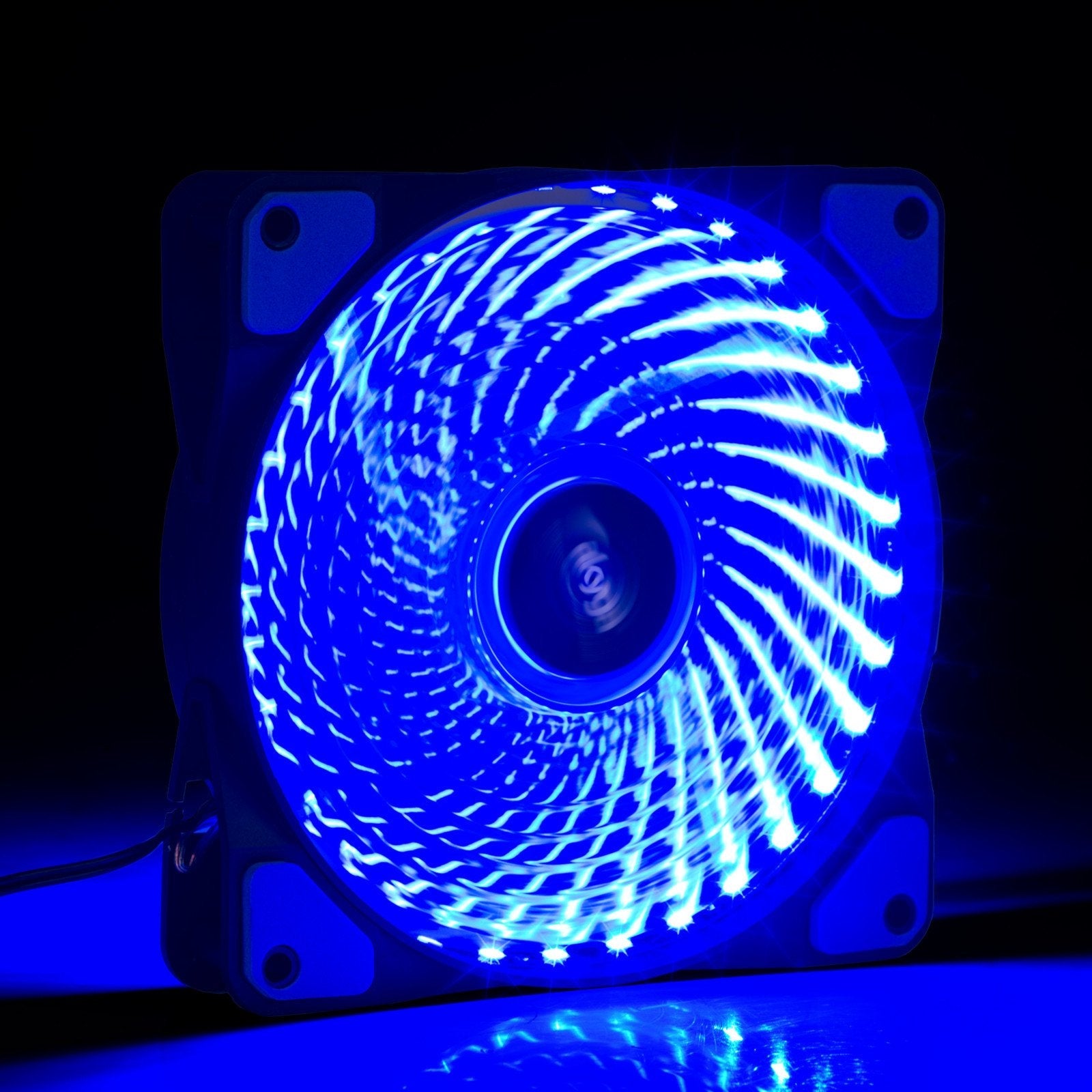 Ventilador Akyga System Aw-12e-Bl 120mm 33 Led Azul Molex