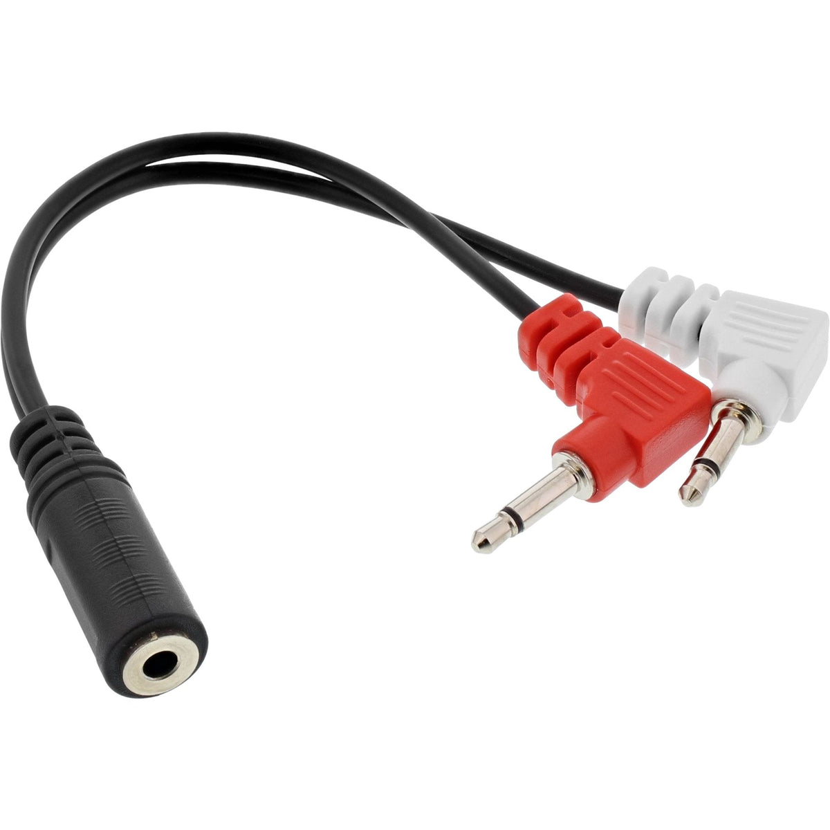 Adaptador De Auriculares Inline Audio Plane, 2x 3,5 Mm M A 3,5 Mm F 3 Pines, 0,15 M