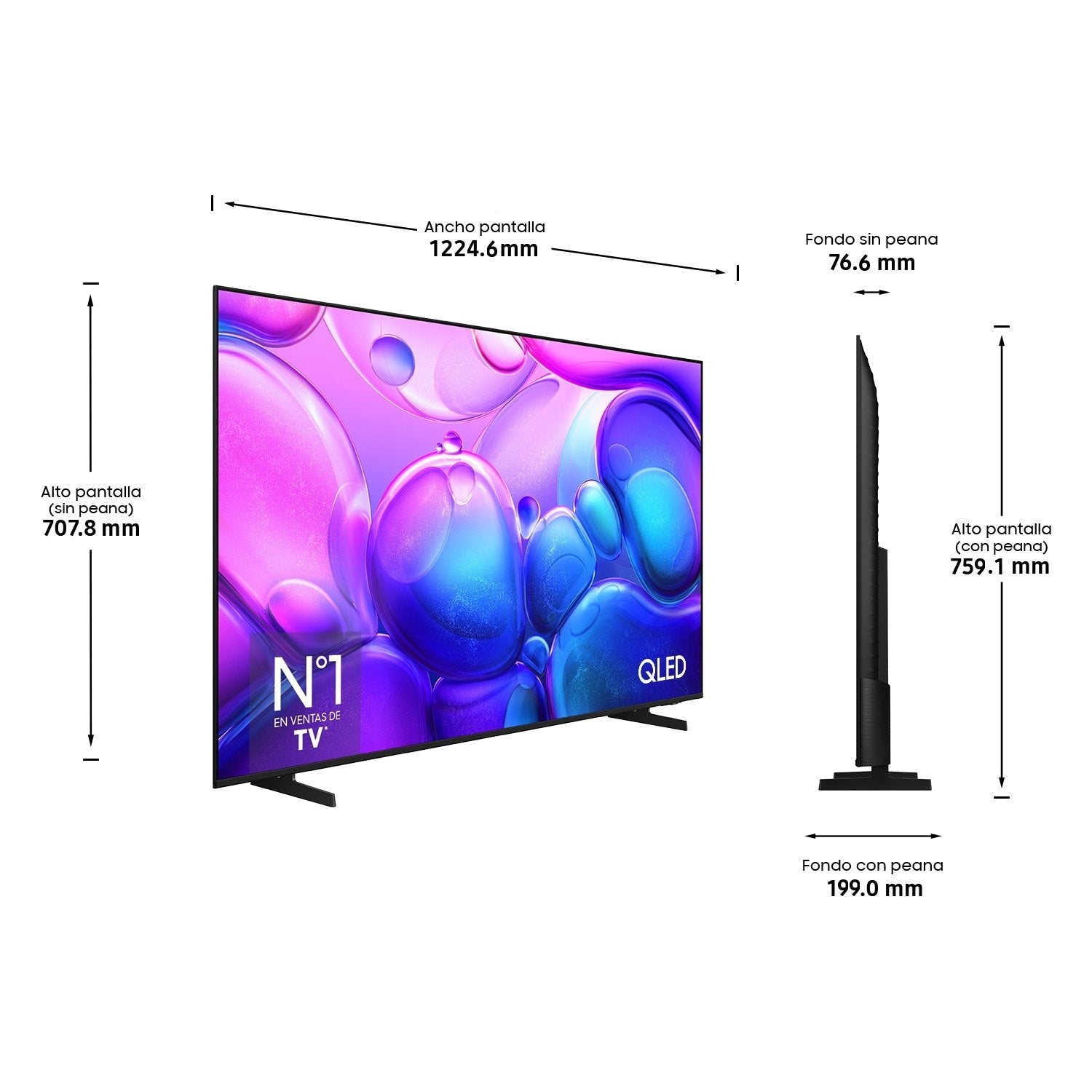 Televisor Samsung  55" Qled Q6f 4k Vision Ai Smart Tv 2025