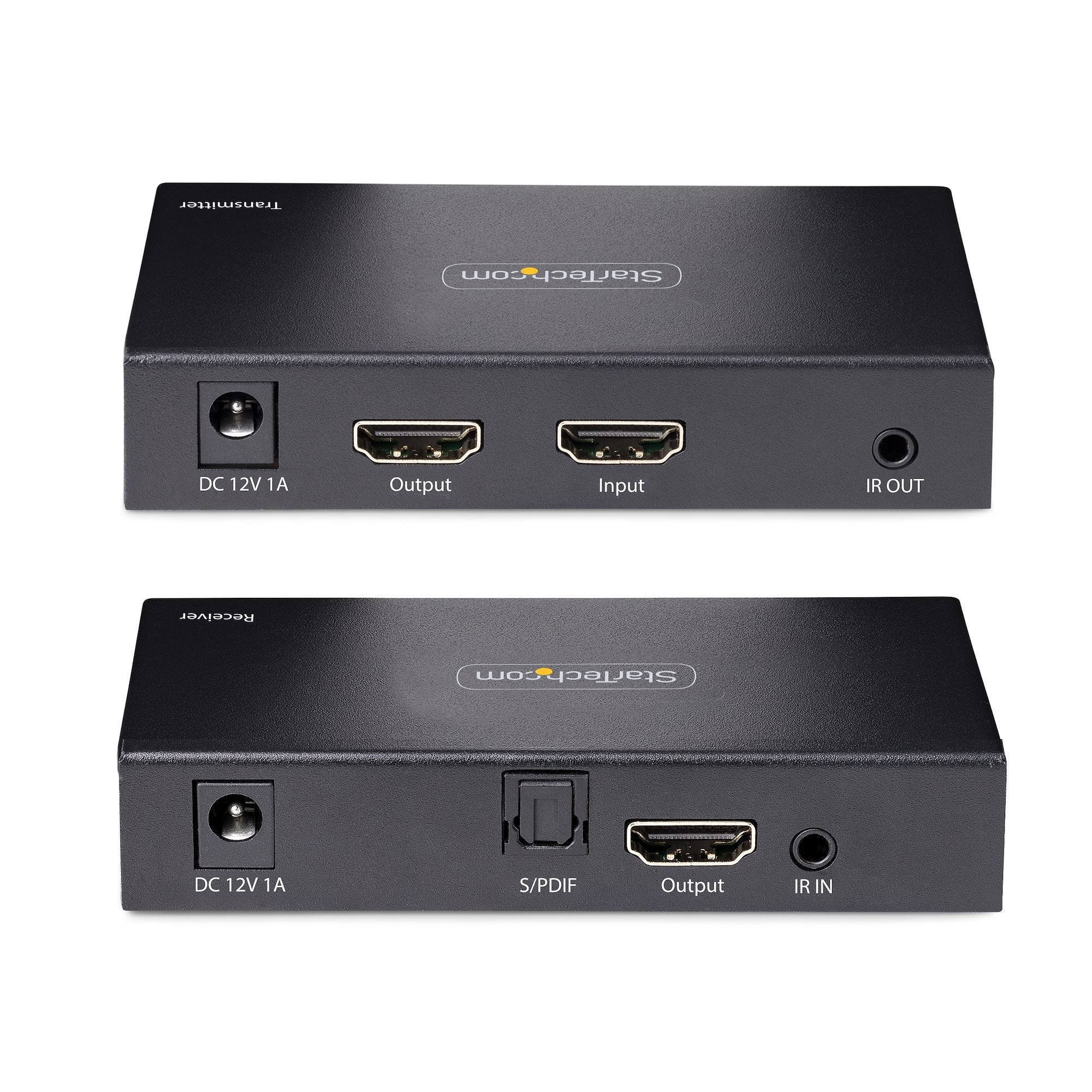 Startech.Com Extensor Hdmi 4k Por Cable Cat5/Cat6 Ethernet - Extensor De Vídeo 4k 60hz Hdr Hasta 70m - Salida De Audio S/Pdif - Juego Kit De Transmisor Y Receptor Hdmi
