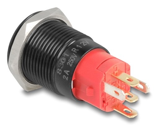 Delock Druckschalter Para Instalación Negro 16 Mm