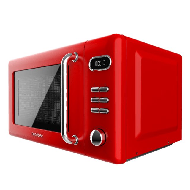 Microondas 20l Con Grill Cecotec Proclean 5110 Retro Red 1715 Rojo